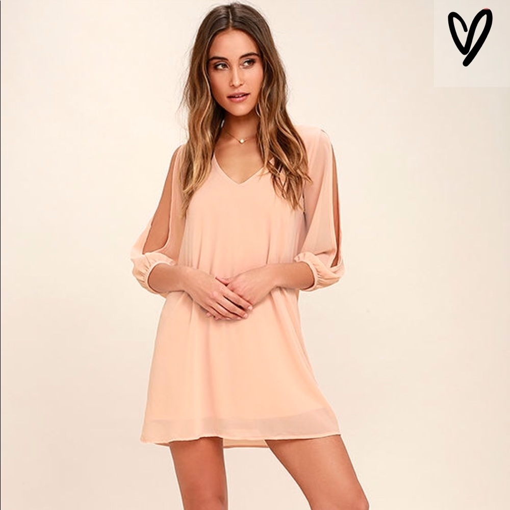Blush Shift Dress